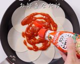 A picture of step 5 of Just 10 Minutes! Magic Easy Pizza with Gyoza Wrappers.