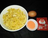 Foto langkah ke 1 dari resep Makaroni telor (jajanan abang2 simple 😋).