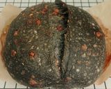 Foto langkah ke 22 dari resep Charcoal Wijen Chili Flakes Cheese Sourdough Bread (Open Bake Method).