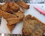 Foto del paso 2 de la receta Ensalada de cogollos de lechuga con milanesas y brotes de rúcula