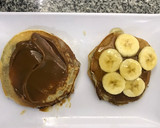 Foto del paso 4 de la receta: Muy fáciles!. Hot cakes de banana y algo más😉