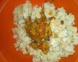 A picture of step 2 of Yam balls.