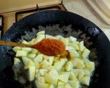 A picture of step 5 of Simple Fry Aloo.