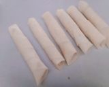 A picture of step 6 of Chinese rolls.