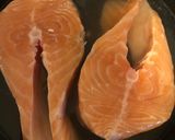 A picture of step 1 of Fruit Rice with Poached Salmon.