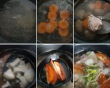 รูปขั้นตอนการทำที่ 2 ของ "ซุปมักกะโรนีหมูสับ" Minced Pork Macaroni Soup🥣🥕🧅