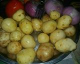 A picture of step 2 of New season ke aloo dum.