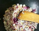 A picture of step 1 of Egg wrapped fried rice | omurice rice/Omelette rice.