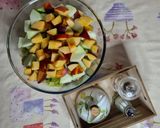 A picture of step 4 of Nectarine and Barattiere Cucumber Salad.