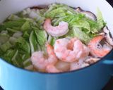 A picture of step 3 of Shrimp and Napa Cabbage Sapporo Ichiban Salt Ramen with Thickened Sauce.