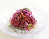 A picture of step 5 of Purple Coleslaw with Red Cabbage and Red Onion.