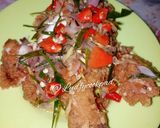 Foto langkah ke 4 dari resep Ayam crispy paha Upin Ipin (Ayam Geprek Sambal Matah).