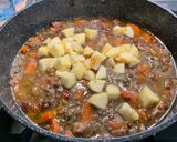 Une image de l'étape 18 de Lentilles vertes au lard, pommes fruits et carottes.