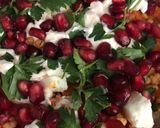 A picture of step 7 of Roasted vegetables: the rose harissa mix.