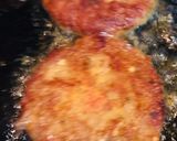 A picture of step 1 of Shami kabab burger.