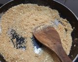 A picture of step 4 of Besan sooji Halwa.