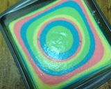 Foto langkah ke 5 dari resep Cake putih telur rainbow.