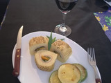 Rollitos de papas rellenas con jamón queso zanahoria y acelga
