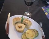 Foto del paso 3 de la receta: Rollitos de papas rellenas con jamón queso zanahoria y acelga
