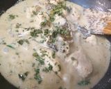 A picture of step 4 of Whaite chicken qorma.