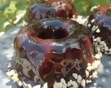 Pas rețetă Mini-cake cu jeleu de vișine și glazură oglindă 6 fotografie