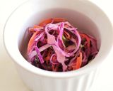A picture of step 6 of Purple Coleslaw with Red Cabbage and Red Onion.