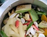 A picture of step 4 of Bengali Shukto.