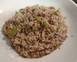 Foto del paso 4 de la receta: Arroz meloso con trufa, pollo y calabacín