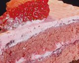Foto langkah ke 8 dari resep Fresh strawberry cake 🍓🍓.