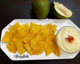 A picture of step 5 of Raw Mango Nachos Chips.