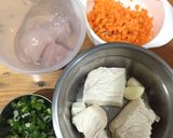 Foto langkah ke 1 dari resep Tofu Chicken Stick cemilan sehat - menu praktis bekal anak sekolah.