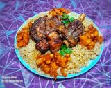 صورة لخطوة 1 من وصفة كبسة اللحم 🍖