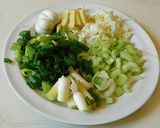 A picture of step 1 of Vegetable Manchurian with an aromatic healthy sauce.