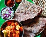 A picture of step 6 of Ragi flour bhakri.