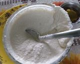 A picture of step 1 of Idli & green chutney.