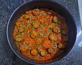 A picture of step 5 of Eggplant Mtabbak.