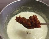 A picture of step 5 of Gulkand Phirni.