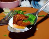 A picture of step 15 of Nam Prik Ta Daeng with Boiled Vegetables and Eggs.