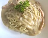 รูปขั้นตอนการทำที่ 5 ของ สปาเกตตี้คาโบนาร่า 🍖🥛🍝