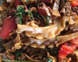 A picture of step 4 of One pot chilli garlic mince pasta #summerchallenge2.