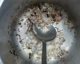 A picture of step 3 of Methi Matar Aloo curry.