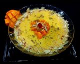 A picture of step 4 of Mango Phirni.