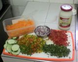 A picture of step 2 of Cabbage, Bell Pepper & Carrot Salad.
