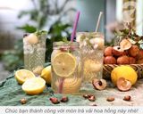 Hình bước làm 3 của món Trà Hoa Hồng Trái Vải