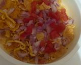 A picture of step 3 of Papad Katori Chaat.