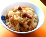 A picture of step 6 of Easy and Delicious! Chicken and Shimeji Mushroom Rice.