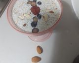 A picture of step 2 of Chia milk pudding.