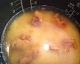 A picture of step 2 of Easy Takikomi Gohan with Canned Yakitori.