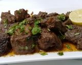 A picture of step 8 of Beef liver, Kidney, fat, meat Masalay wale.