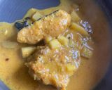 A picture of step 7 of Fish in raw mango curry.
